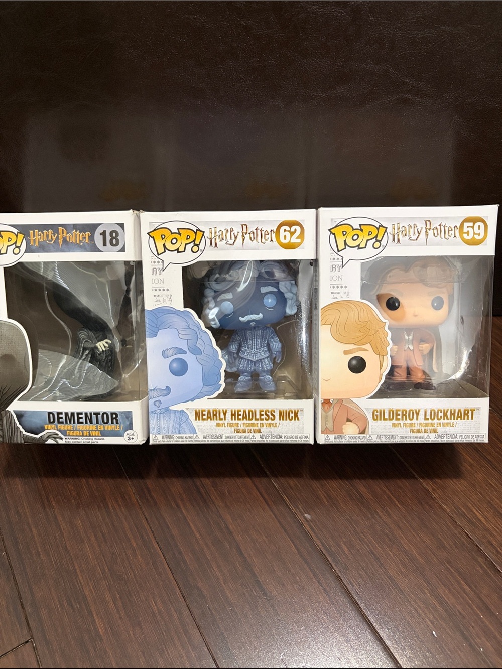 read desc Harry Potter Funko Pop Dementor Nearly Headless Nick Gilderoy Lockhart
